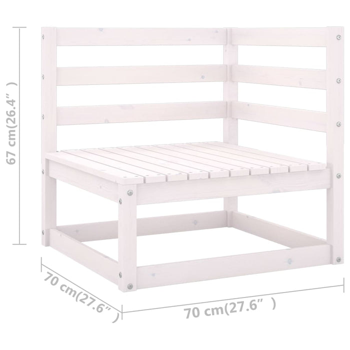 Set mobilier de grădină cu perne, 8 piese, lemn masiv de pin WALTI