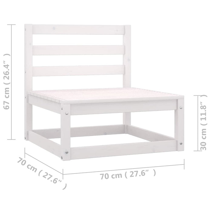 Set mobilier de grădină cu perne, 4 piese, lemn masiv de pin WALTI
