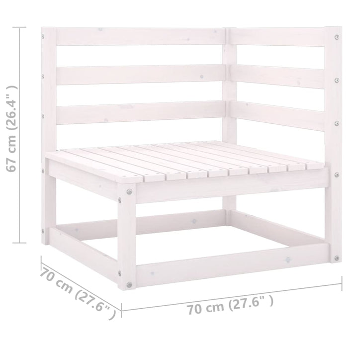 Set mobilier de grădină cu perne, 6 piese, lemn masiv de pin WALTI
