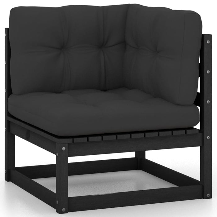 Set mobilier de grădină cu perne, 6 piese, lemn masiv de pin WALTI