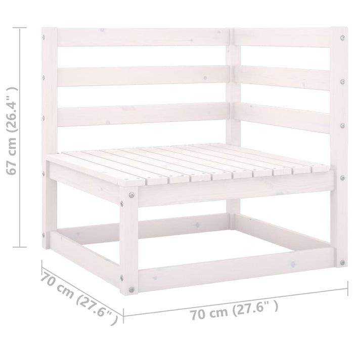 Set mobilier de grădină cu perne, 8 piese, lemn masiv de pin WALTI