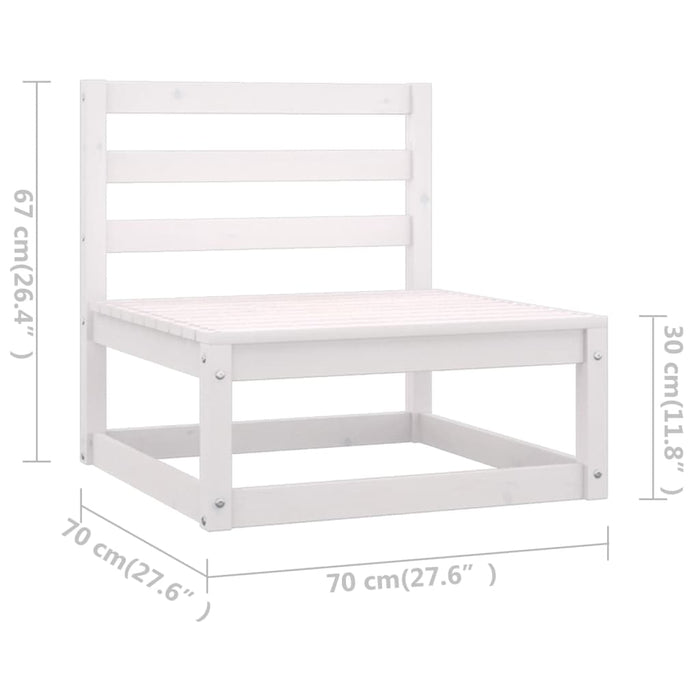 Set mobilier de grădină cu perne, 3 piese, lemn masiv de pin WALTI