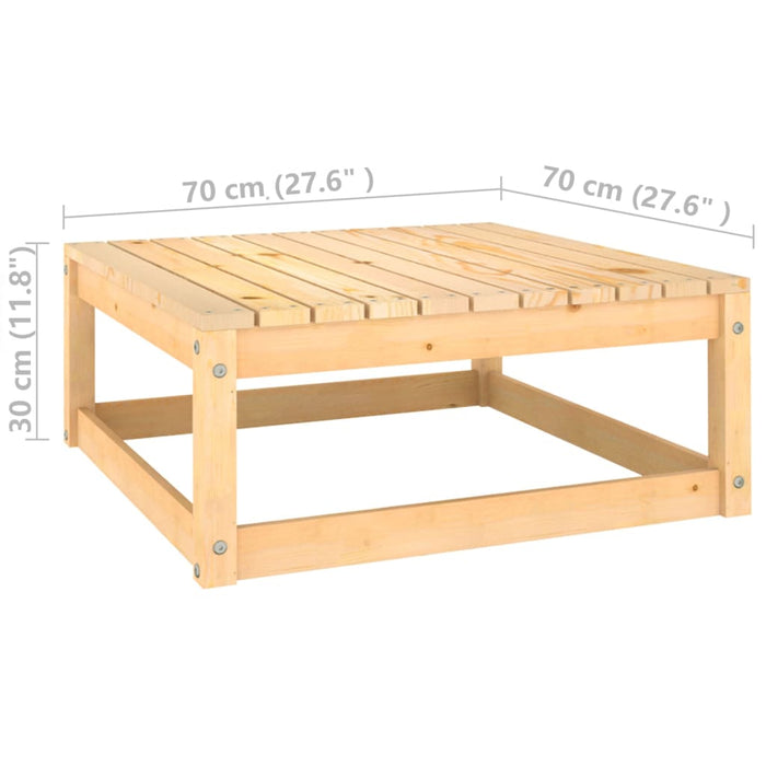 Set mobilier de grădină cu perne, 4 piese, lemn masiv de pin - WALTI WALTI