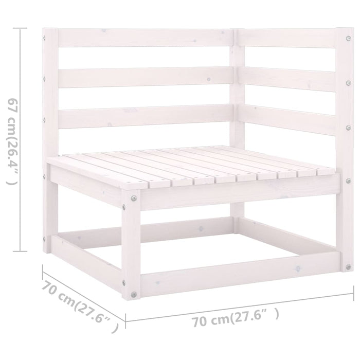 Set mobilier de grădină cu perne, 4 piese, lemn masiv de pin WALTI