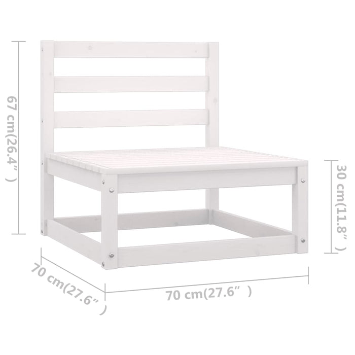 Set mobilier de grădină cu perne, 4 piese, lemn masiv de pin WALTI