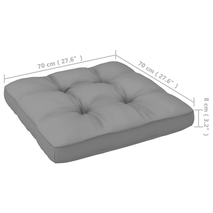 Set mobilier de grădină cu perne, 7 piese, lemn masiv de pin - WALTI WALTI