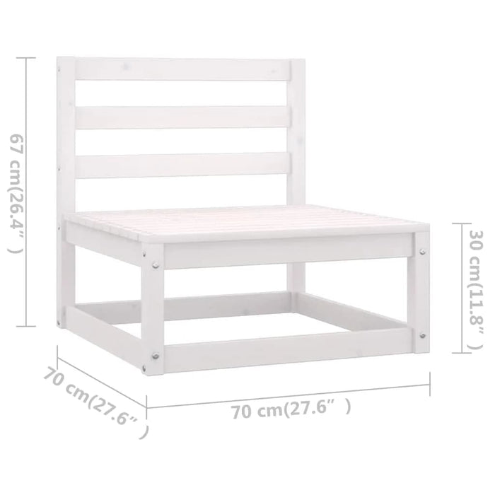 Set mobilier de grădină cu perne, 9 piese, lemn masiv de pin WALTI
