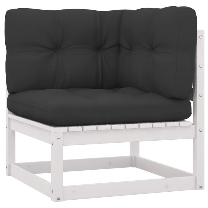 Set mobilier de grădină cu perne, 6 piese, lemn masiv de pin WALTI
