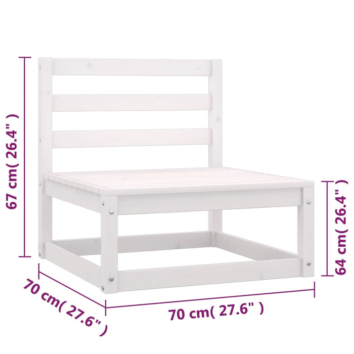 Set mobilier de grădină cu perne, 6 piese, lemn masiv de pin WALTI