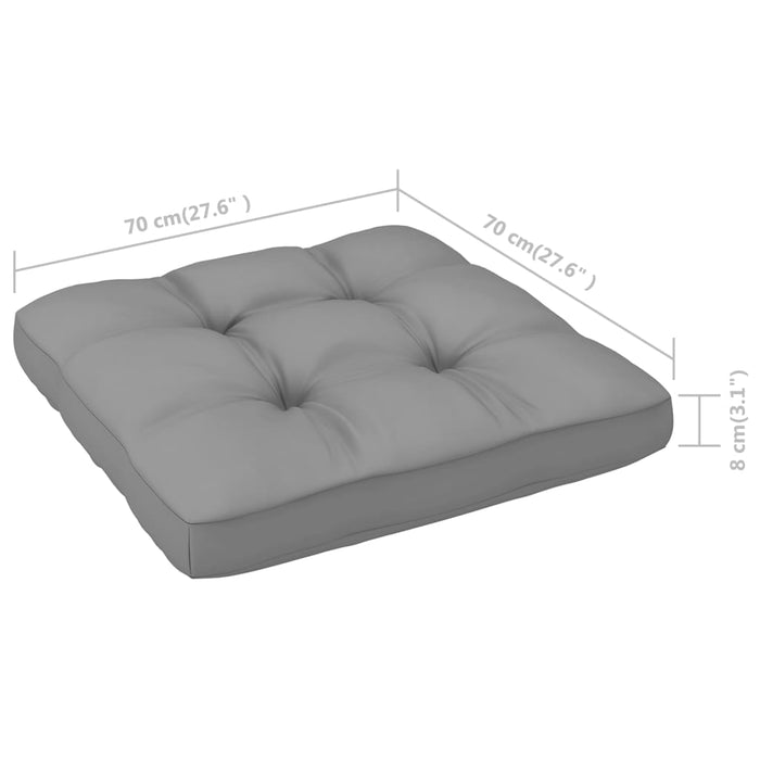 Set mobilier de grădină cu perne, 13 piese, lemn masiv de pin WALTI