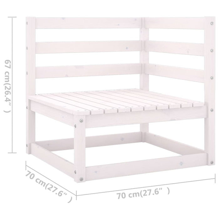 Set mobilier de grădină cu perne, 7 piese, lemn masiv de pin WALTI