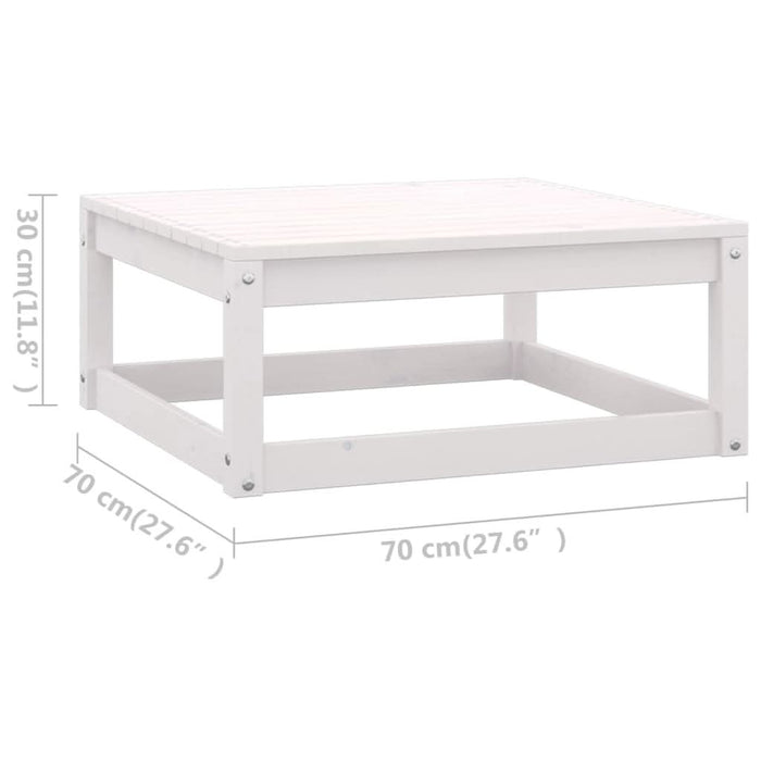 Set mobilier grădină cu perne, 9 piese, lemn masiv de pin alb WALTI