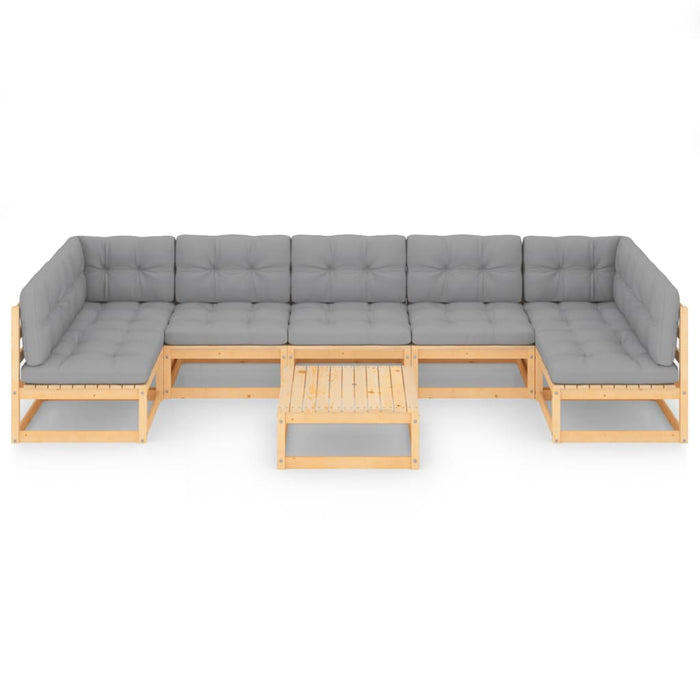 Set mobilier de grădină din 8 piese, lemn masiv de pin - WALTI WALTI