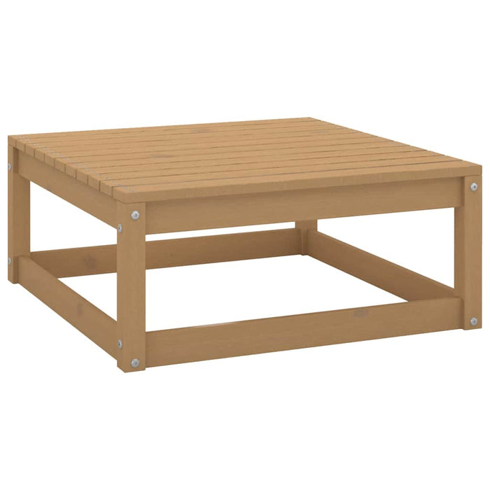 Set mobilier grădină cu perne, 11 piese, maro, lemn masiv pin WALTI