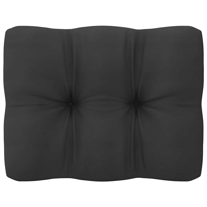 Set mobilier grădină cu perne, 9 piese, gri, lemn masiv de pin WALTI