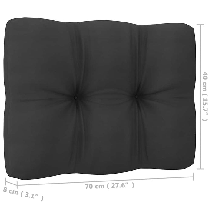 Set mobilier grădină cu perne, 9 piese, lemn masiv de pin alb WALTI