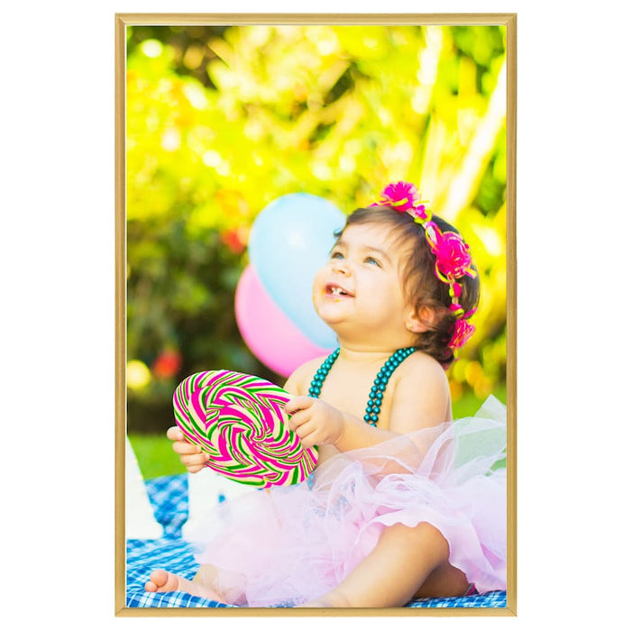 Rame foto colaj pentru perete, 5 buc., auriu, 70x90 cm, MDF WALTI