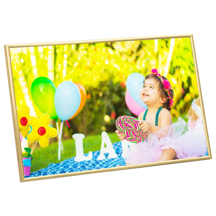 Rame foto colaj pentru perete, 5 buc., auriu, 70x90 cm, MDF WALTI