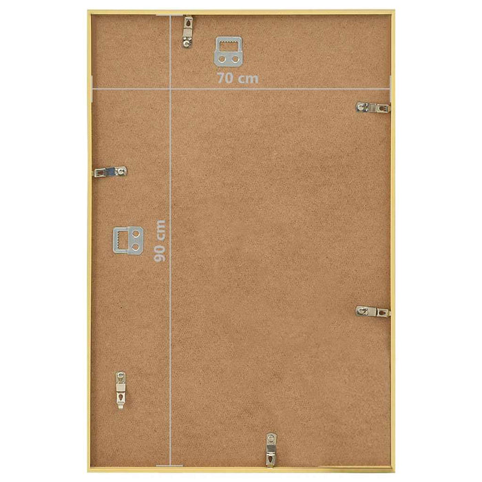 Rame foto colaj pentru perete, 5 buc., auriu, 70x90 cm, MDF WALTI