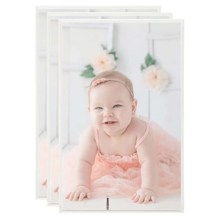 Rame foto colaj pentru masă 3 buc. argintiu 13x18 cm MDF WALTI