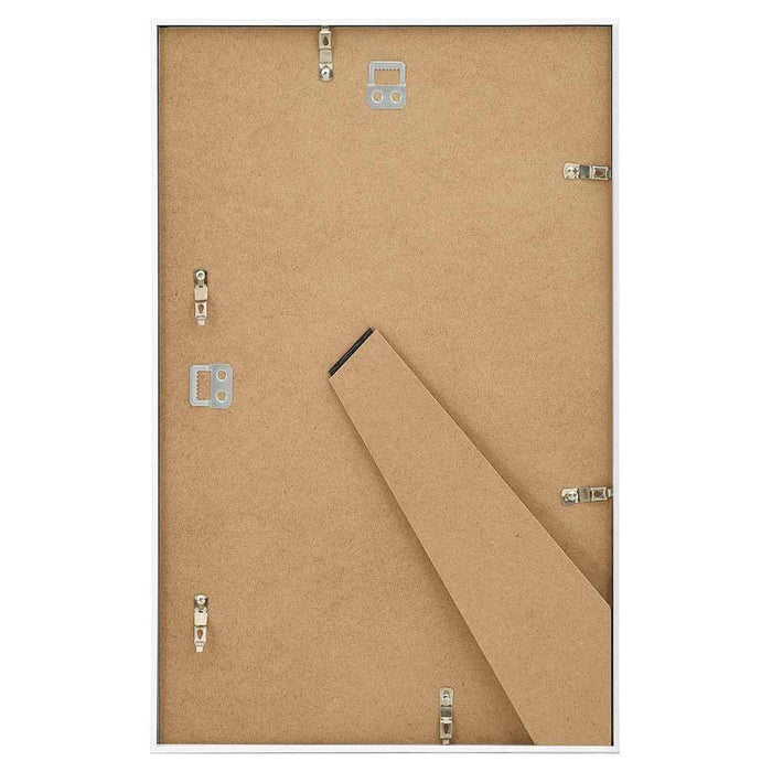 Rame foto colaj pentru perete/masă, 5 buc., alb, 13x18 cm MDF WALTI