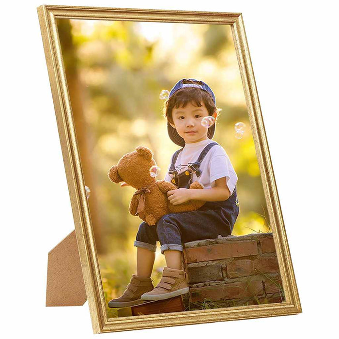Rame foto colaj pentru perete/masă 5 buc. auriu 59,4x84 cm MDF WALTI