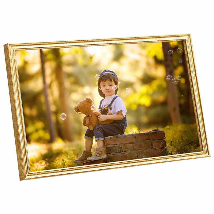 Rame foto colaj pentru perete/masă 5 buc. auriu 59,4x84 cm MDF WALTI