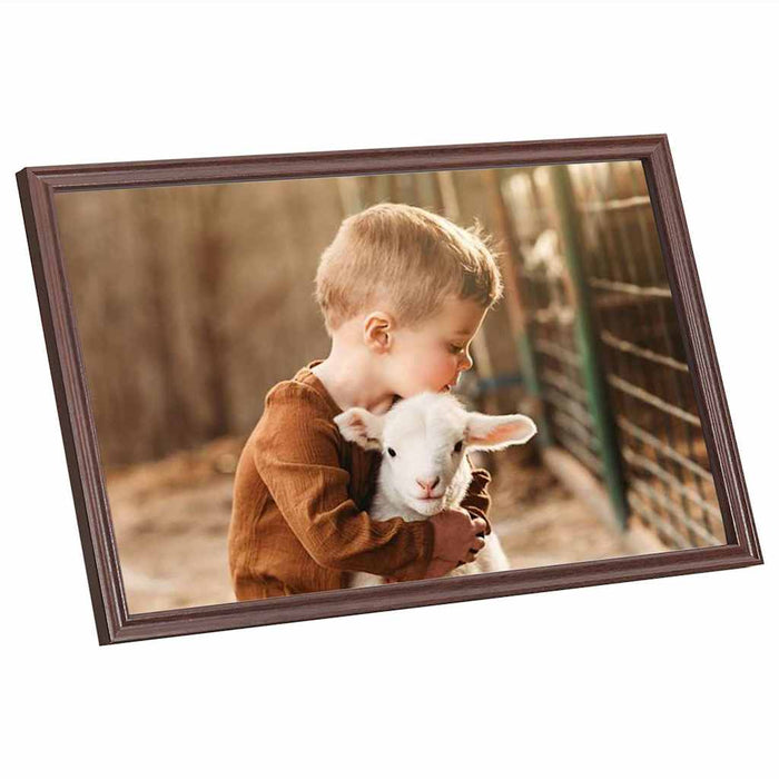 Rame foto colaj pentru perete/masă, 3 buc., maro, 70x90 cm MDF WALTI