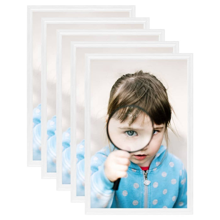 Rame foto colaj pentru masă, 5 buc. alb, 21x29,7 cm, MDF WALTI
