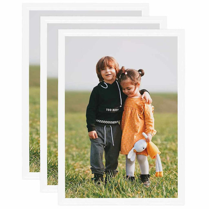 Rame foto colaj pentru perete/masă, 3 buc. alb, 59,4x84 cm, MDF WALTI