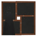 Ramă foto colaj, maro închis, 4x (13x18 cm) foto, MDF - WALTI WALTI