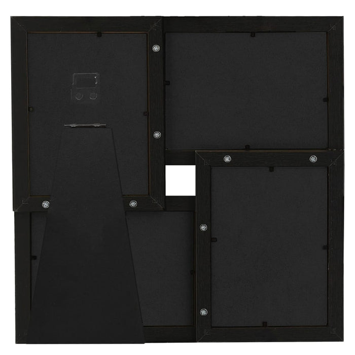 Ramă foto colaj, negru, 4x (10x15 cm) foto, MDF - WALTI WALTI