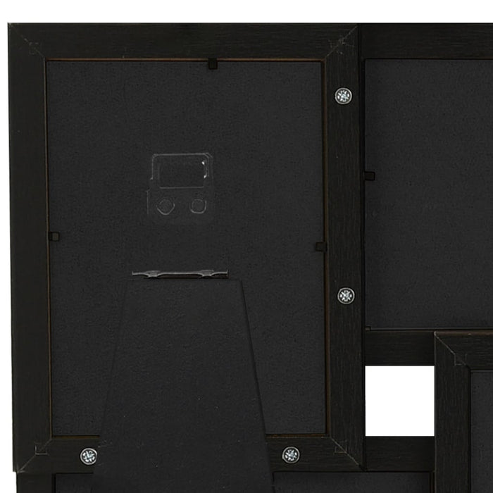 Ramă foto colaj, negru, 4x (10x15 cm) foto, MDF - WALTI WALTI