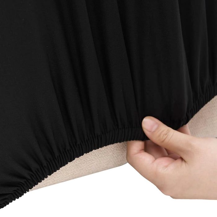 Husă elastică pentru canapea, negru, tricot poliester - WALTI WALTI