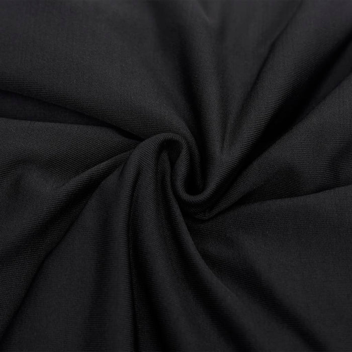 Husă elastică pentru canapea cu 4 locuri poliester jersey negru - WALTI WALTI