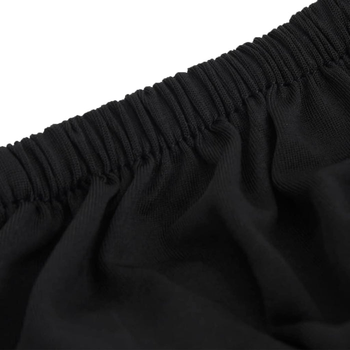 Husă elastică pentru canapea cu 4 locuri poliester jersey negru - WALTI WALTI