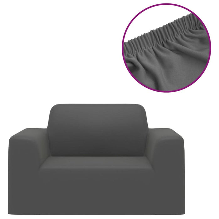 Husă elastică pentru canapea poliester jersey antracit - WALTI WALTI