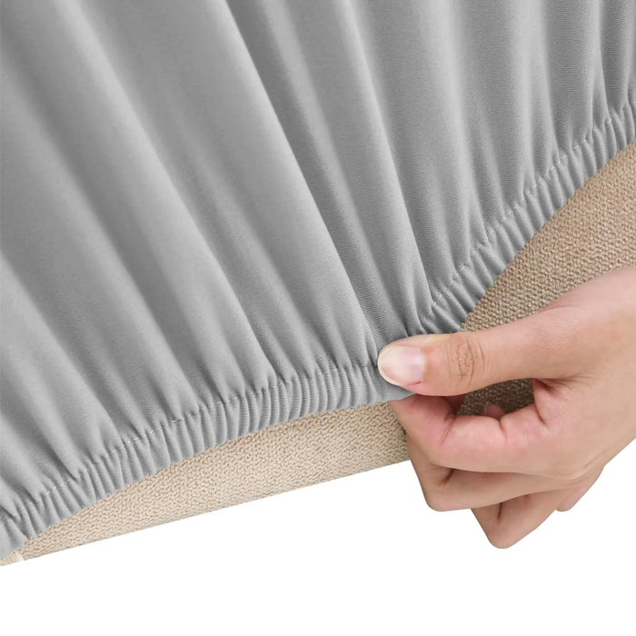 Husă elastică pentru canapea cu 4 locuri poliester jersey gri - WALTI WALTI