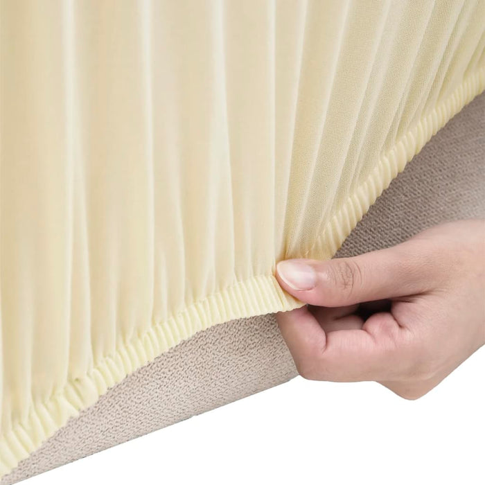 Husă elastică pentru canapea cu 4 locuri poliester jersey crem - WALTI WALTI
