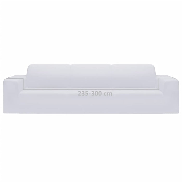 Husă elastică pentru canapea cu 4 locuri poliester jersey alb - WALTI WALTI