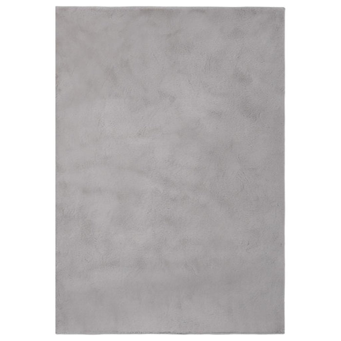 Covor, gri, 180x270 cm, blană ecologică de iepure WALTI
