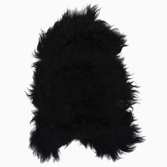 Husă de scaun piele de oaie islandeză, negru, 70x110 cm WALTI
