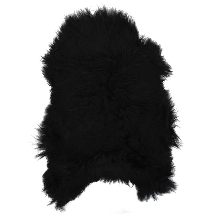 Husă de scaun piele de oaie islandeză, negru, 70x110 cm WALTI