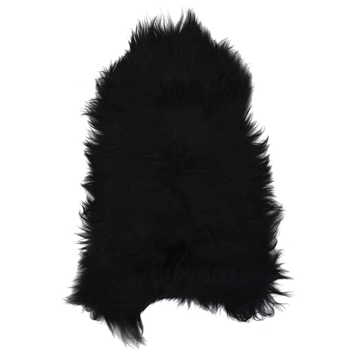 Husă de scaun piele de oaie islandeză, negru, 70x110 cm WALTI