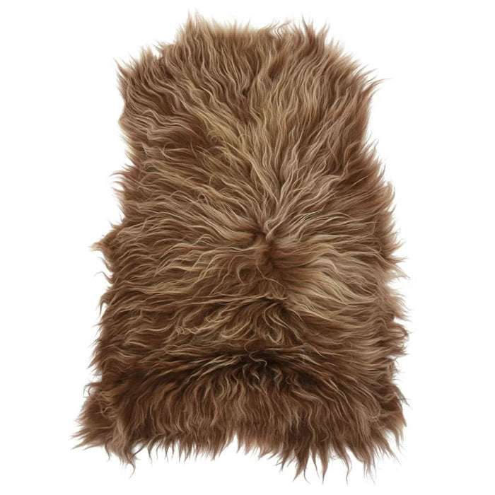 Husă de scaun piele de oaie islandeză, maro, 70x110 cm - WALTI WALTI