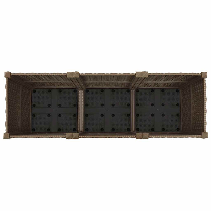 Pat de grădinărit înălțat 120x40x38 cm, polipropilenă WALTI