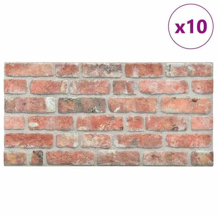 Panouri de perete 10 pcs Roșu 100 x 50 cm Spumă EPS - WALTI WALTI