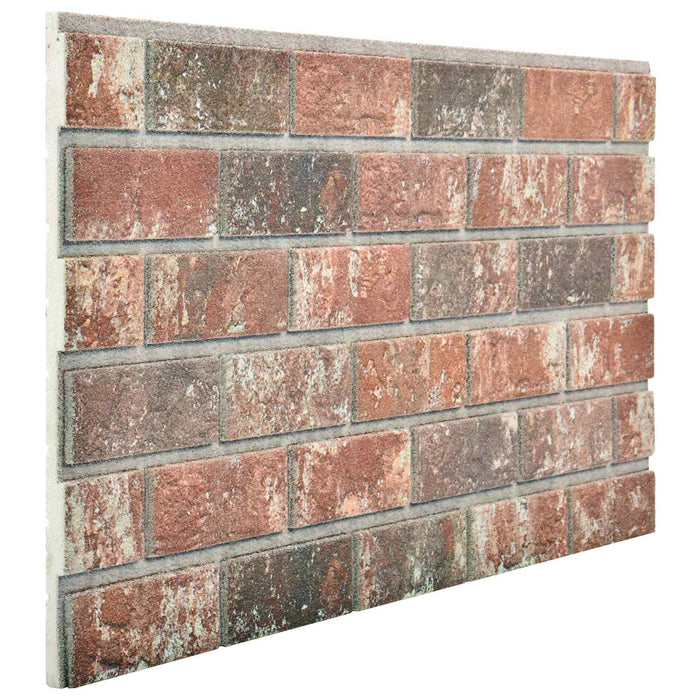 Panouri de perete 10 pcs Maro închis și gri 100 x 50 cm - WALTI WALTI
