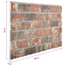 Panouri de perete 10 pcs Maro închis și gri 100 x 50 cm - WALTI WALTI