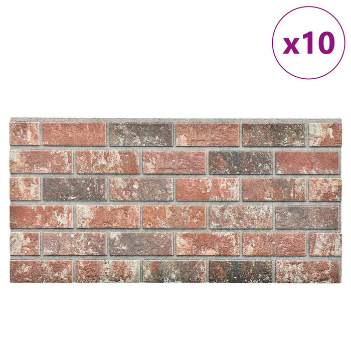 Panouri de perete 10 pcs Maro închis și gri 100 x 50 cm - WALTI WALTI